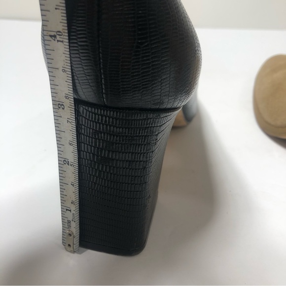 Marc Fisher Leather Black Point Toe Black Heels. Size 9. - Picture 6 of 9